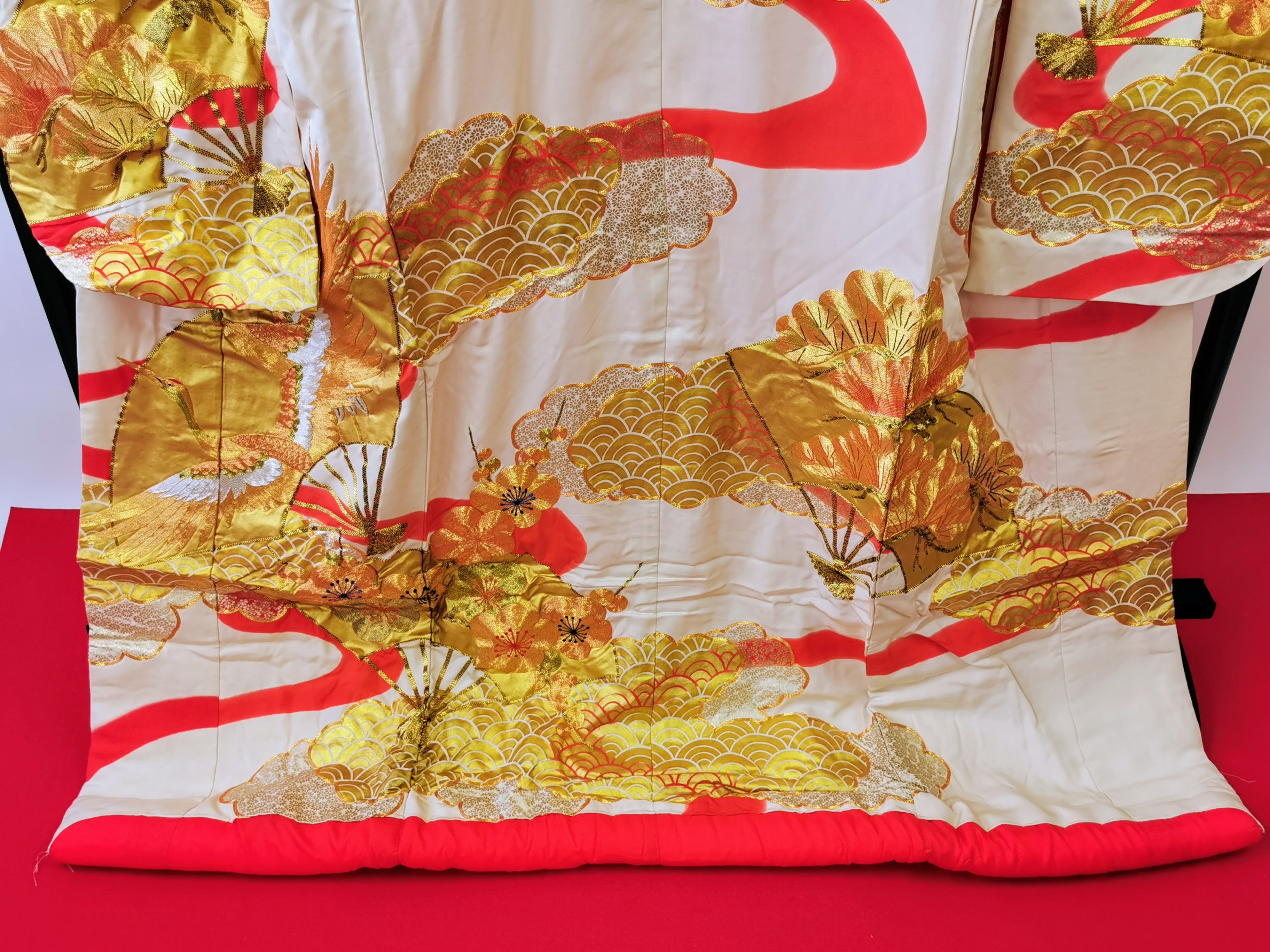 色打掛 豪華 金銀箔 花嫁衣装 刺繍 婚礼 結婚式 ウエディング 古着 ◆twu219