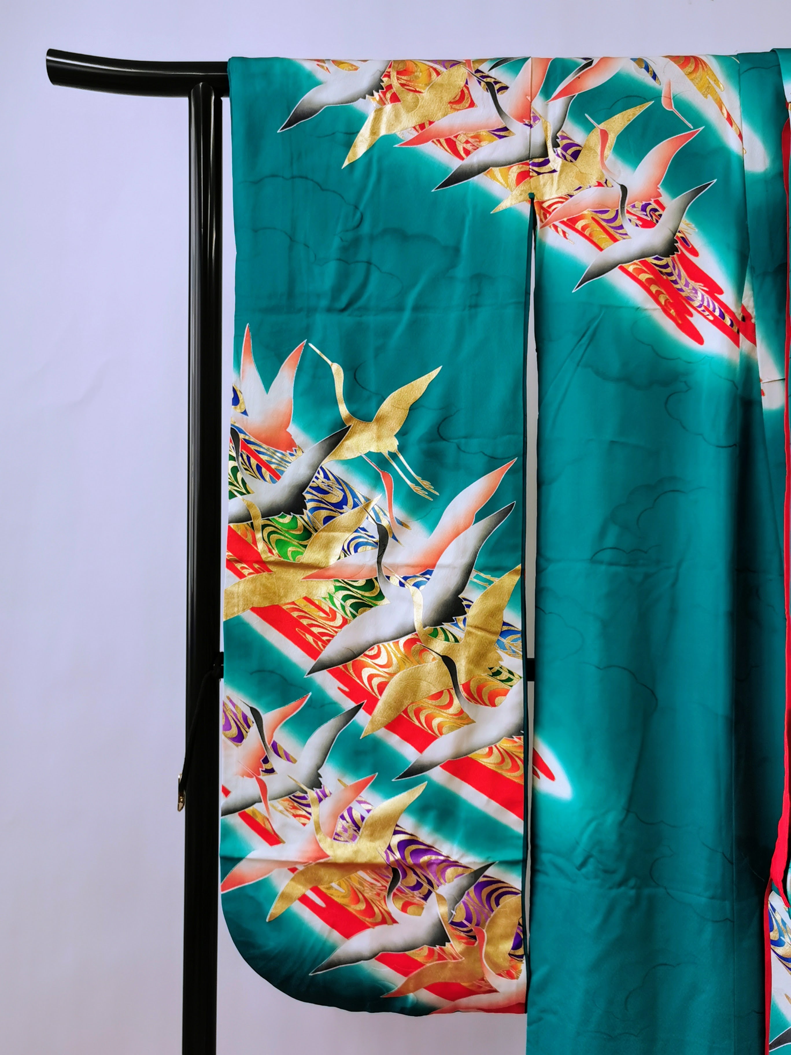 引き振袖 お引きずり 花嫁衣装 結婚式 豪華 婚礼 ウエディング 古着◆twff230