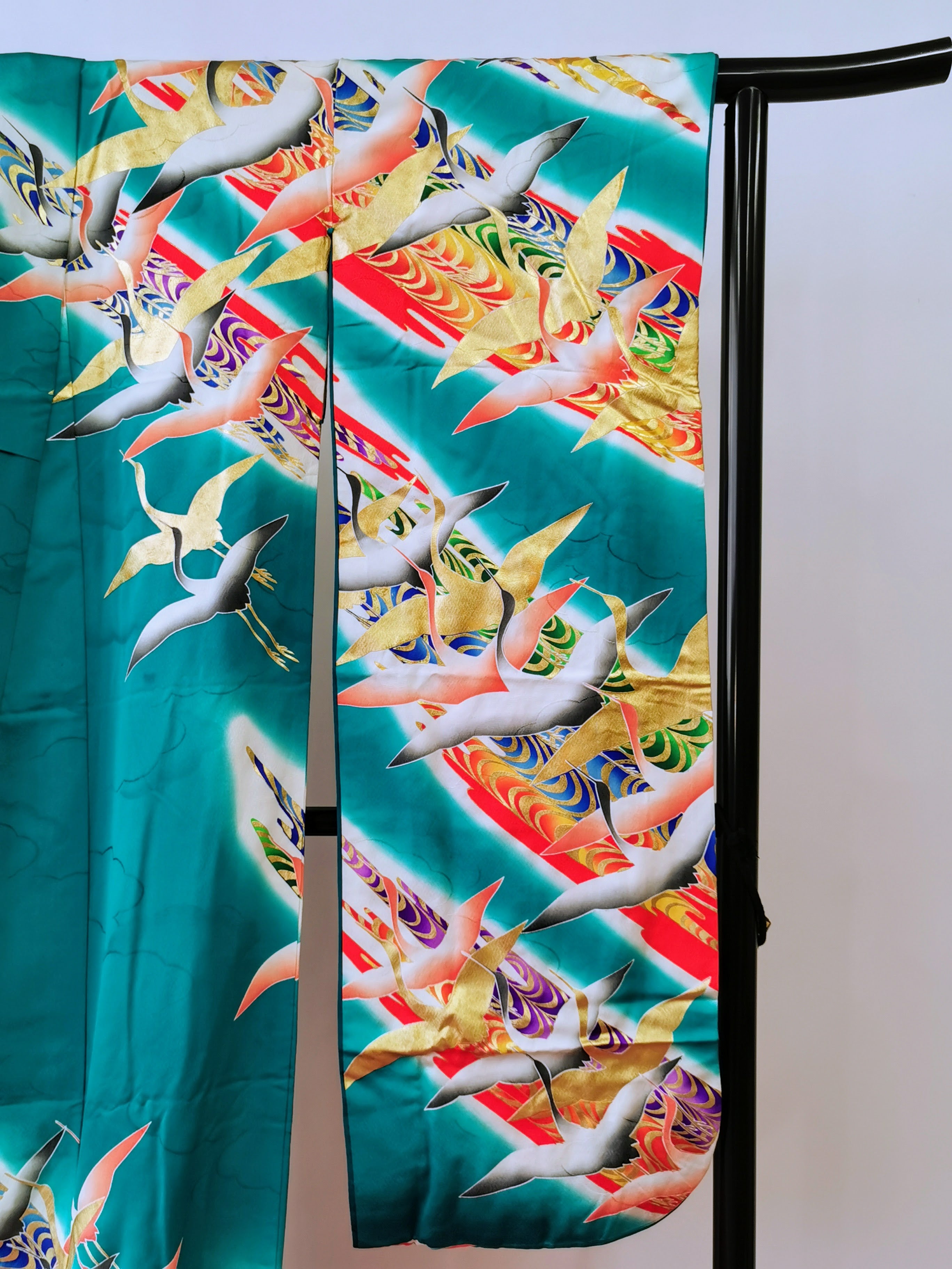 引き振袖 お引きずり 花嫁衣装 結婚式 豪華 婚礼 ウエディング 古着◆twff230