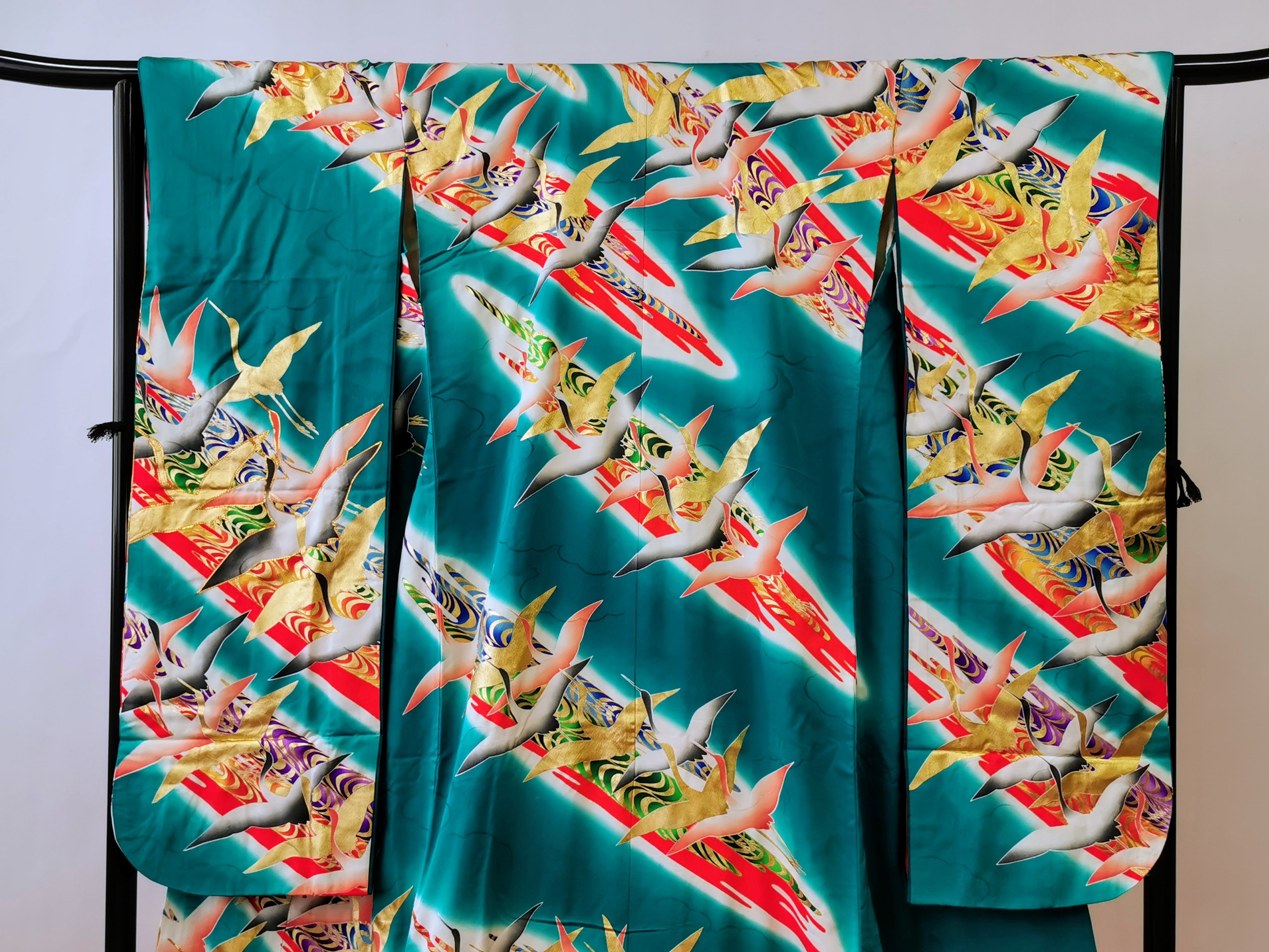 引き振袖 お引きずり 花嫁衣装 結婚式 豪華 婚礼 ウエディング 古着◆twff230