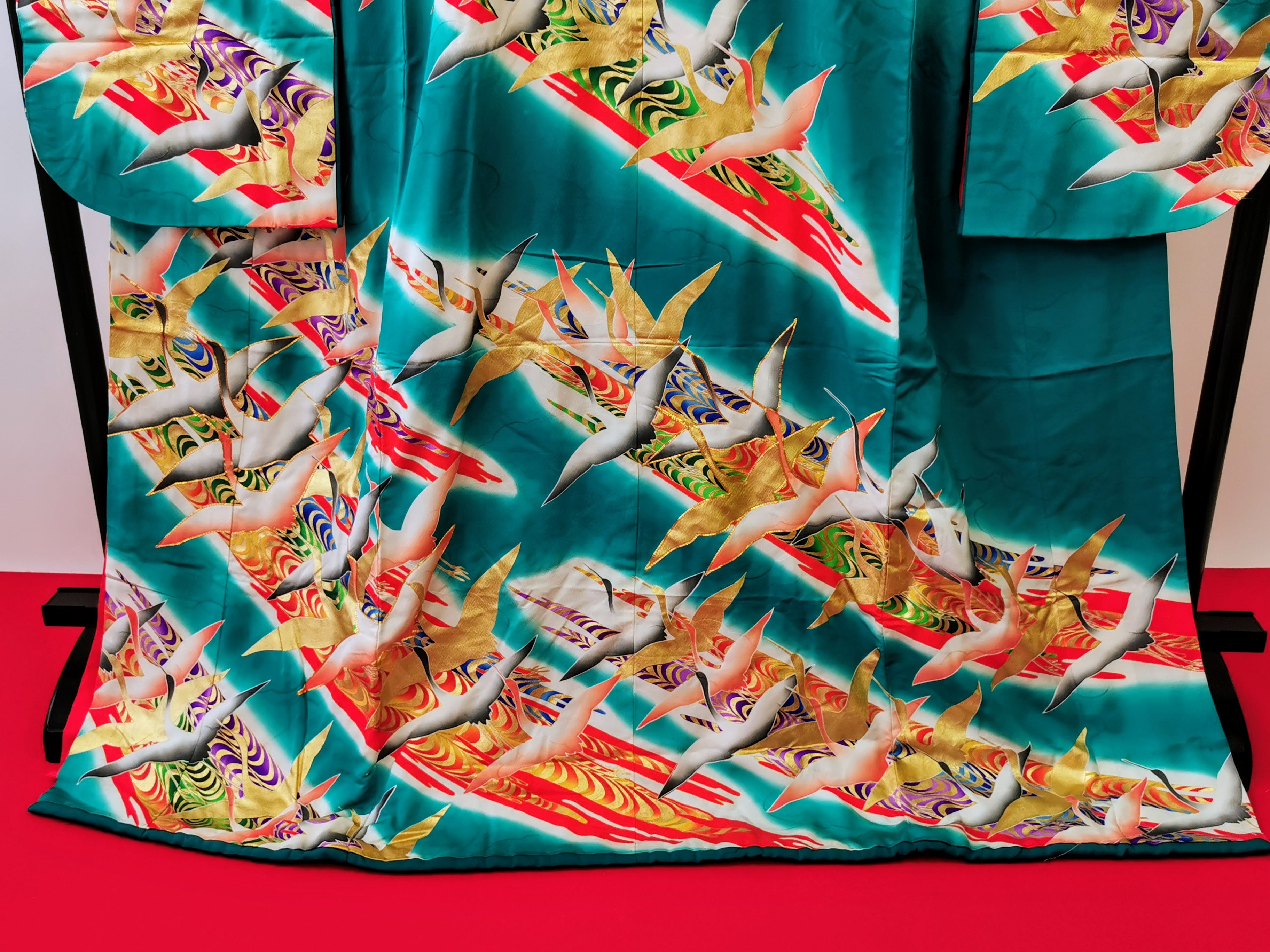 引き振袖 お引きずり 花嫁衣装 結婚式 豪華 婚礼 ウエディング 古着◆twff230