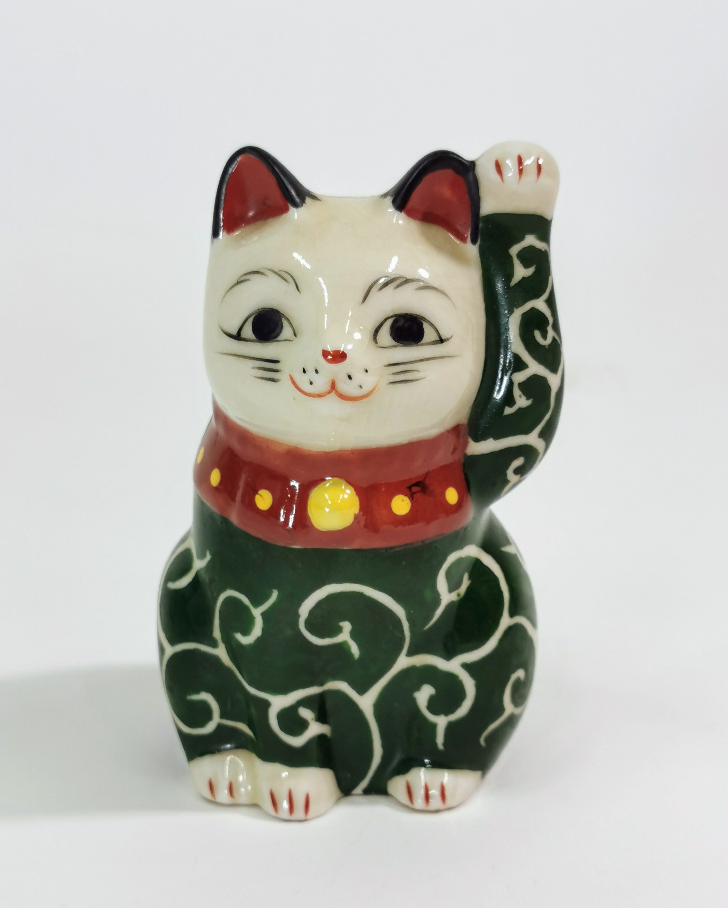 招き猫 招福 縁起物 厄除け 置物 中古品◆tkm286