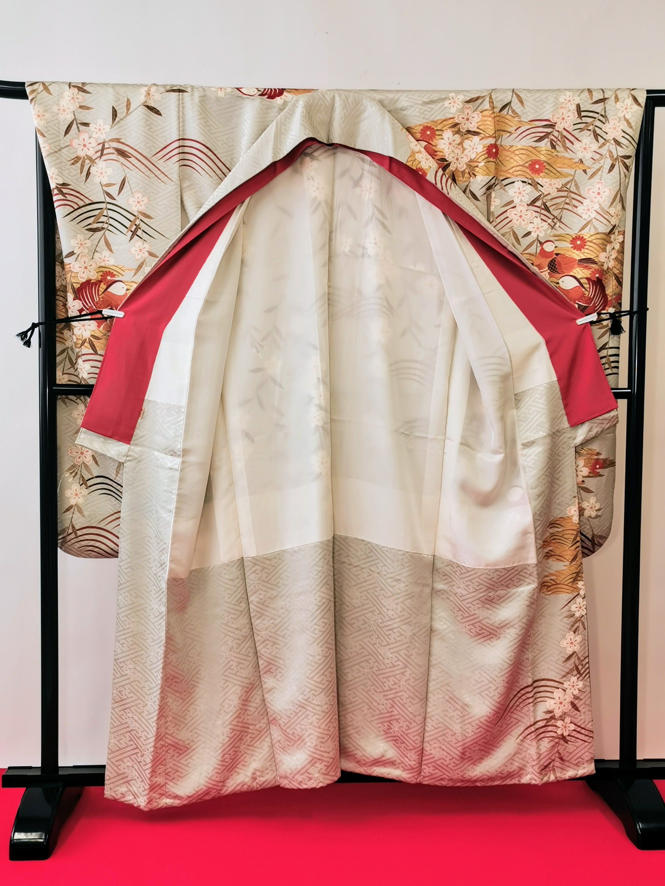 振袖 正絹 古着 結婚式 卒業式 成人式◆twf248