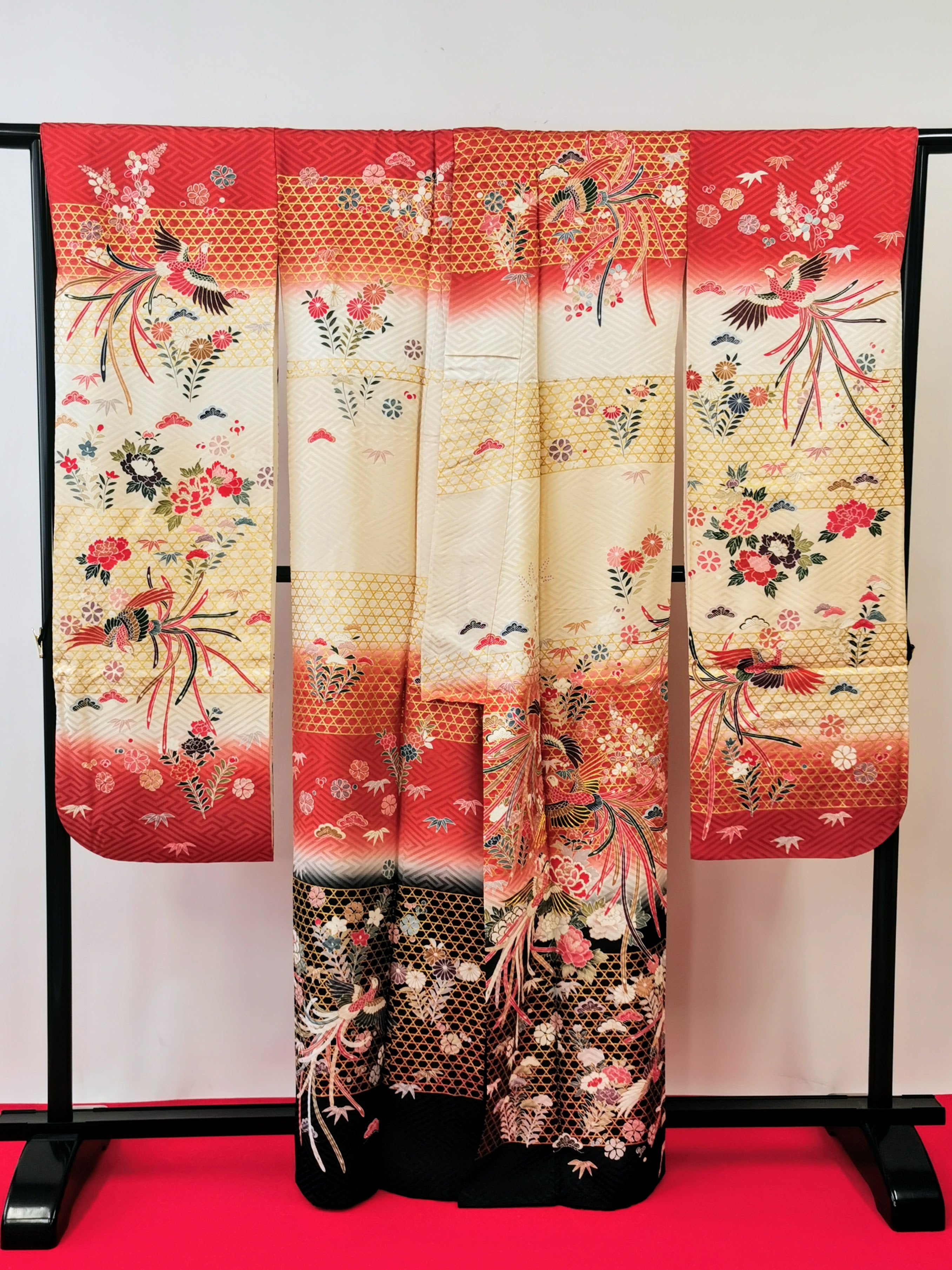 振袖 正絹 古着 結婚式 卒業式 成人式◆twf253