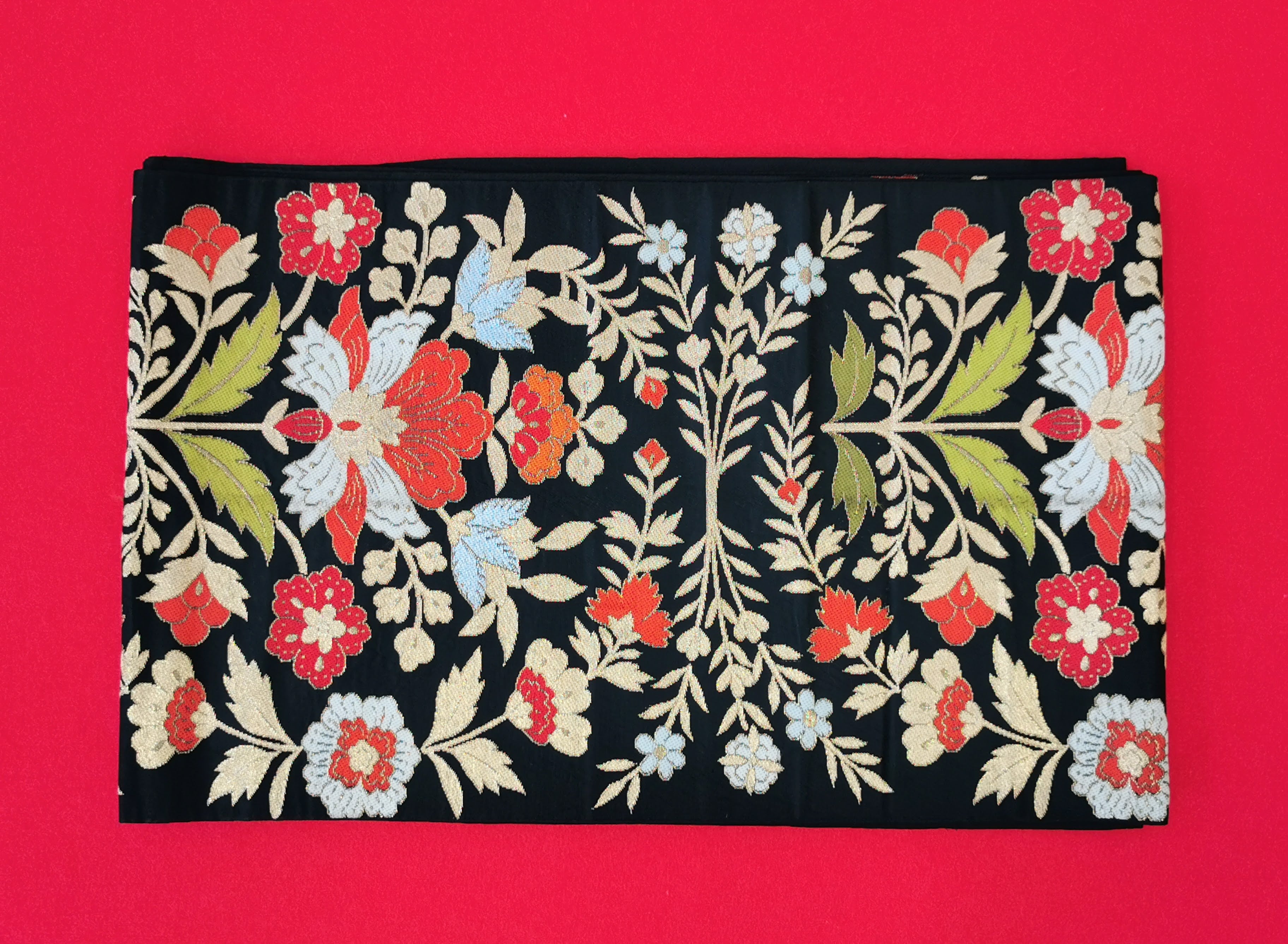 袋帯 5枚まとめ売り 黒系 女性 中古品 和装 和装小物 リメイク 古布リメイク ハギレ 帯 和柄 和装帯◆KJO193