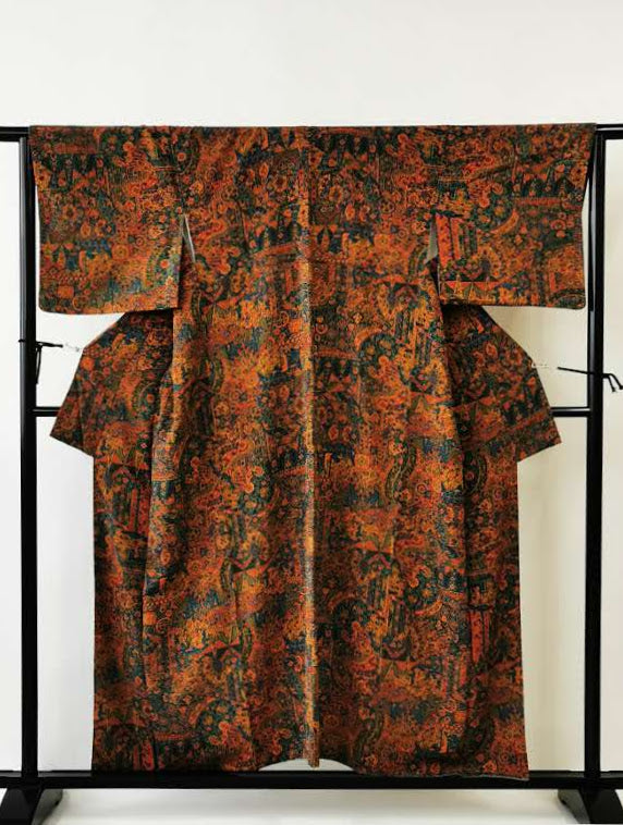 着物 kimono 小紋 古着 和服◇KJ019