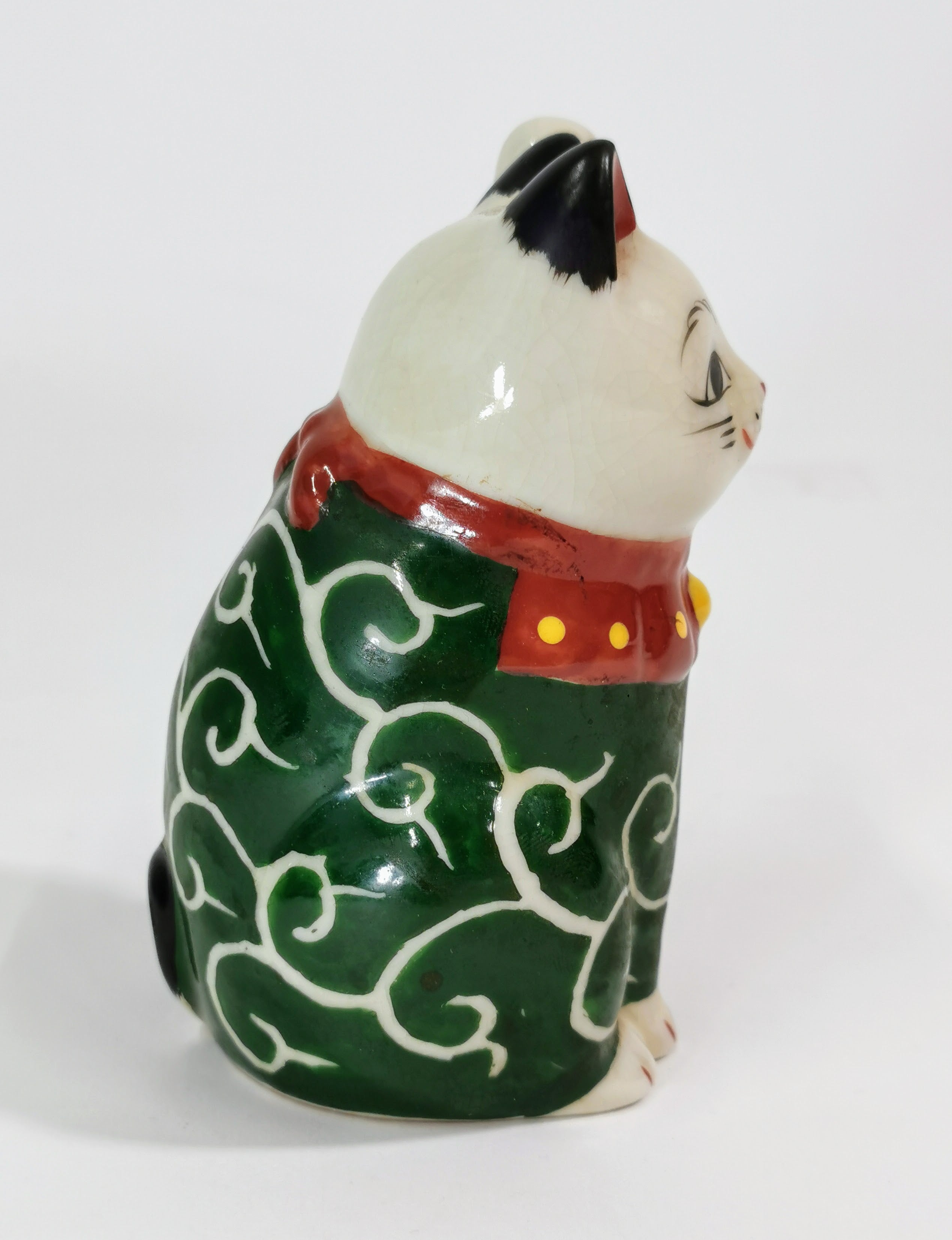 招き猫 招福 縁起物 厄除け 置物 中古品◆tkm286