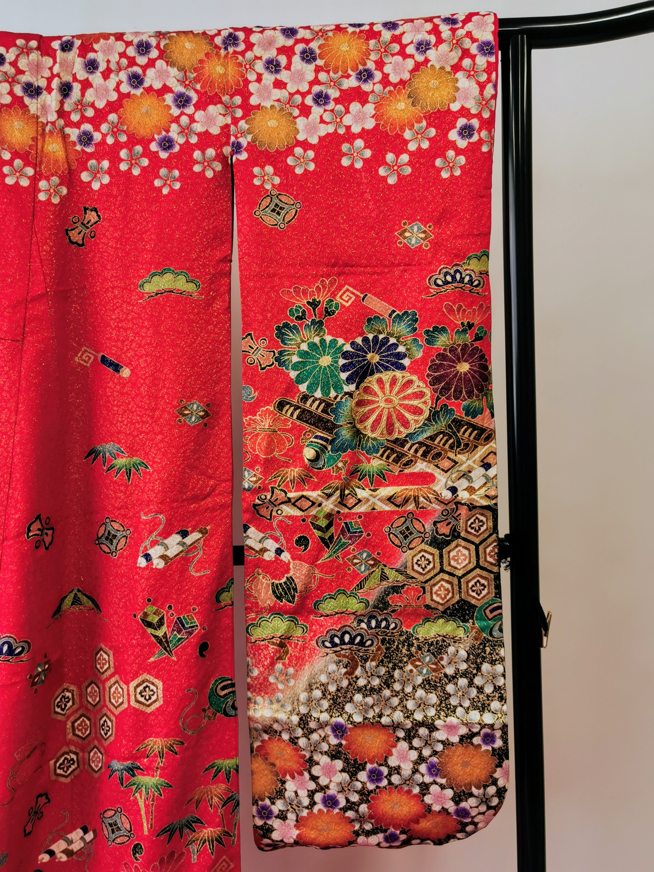 引き振袖 お引きずり 花嫁衣装 結婚式 豪華 ラメ 刺繍 婚礼 ウエディング 古着◆twff222