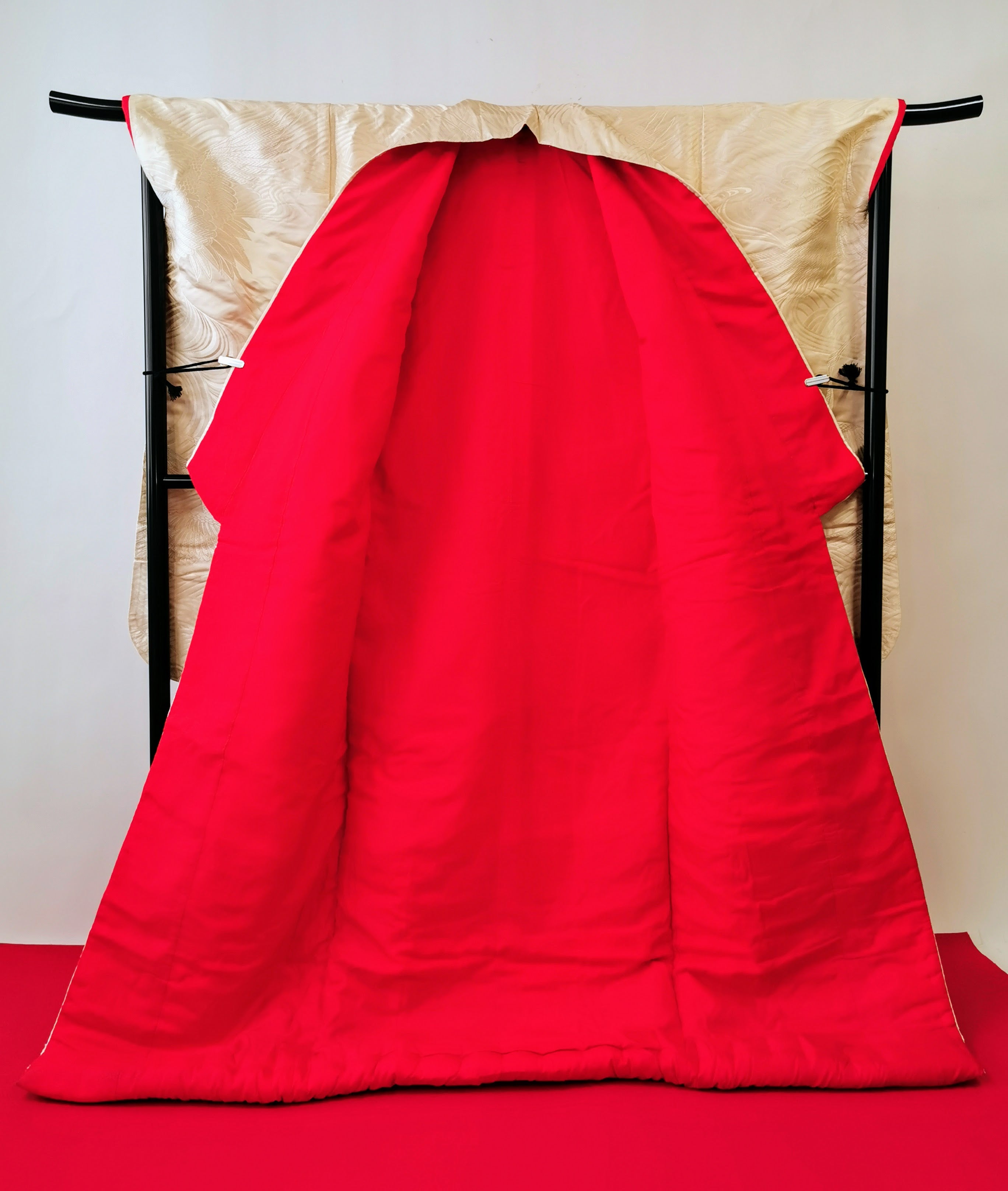 色打掛 花嫁衣装 豪華 逸品 刺繍 婚礼 結婚式 ウエディング 古着◆twu236