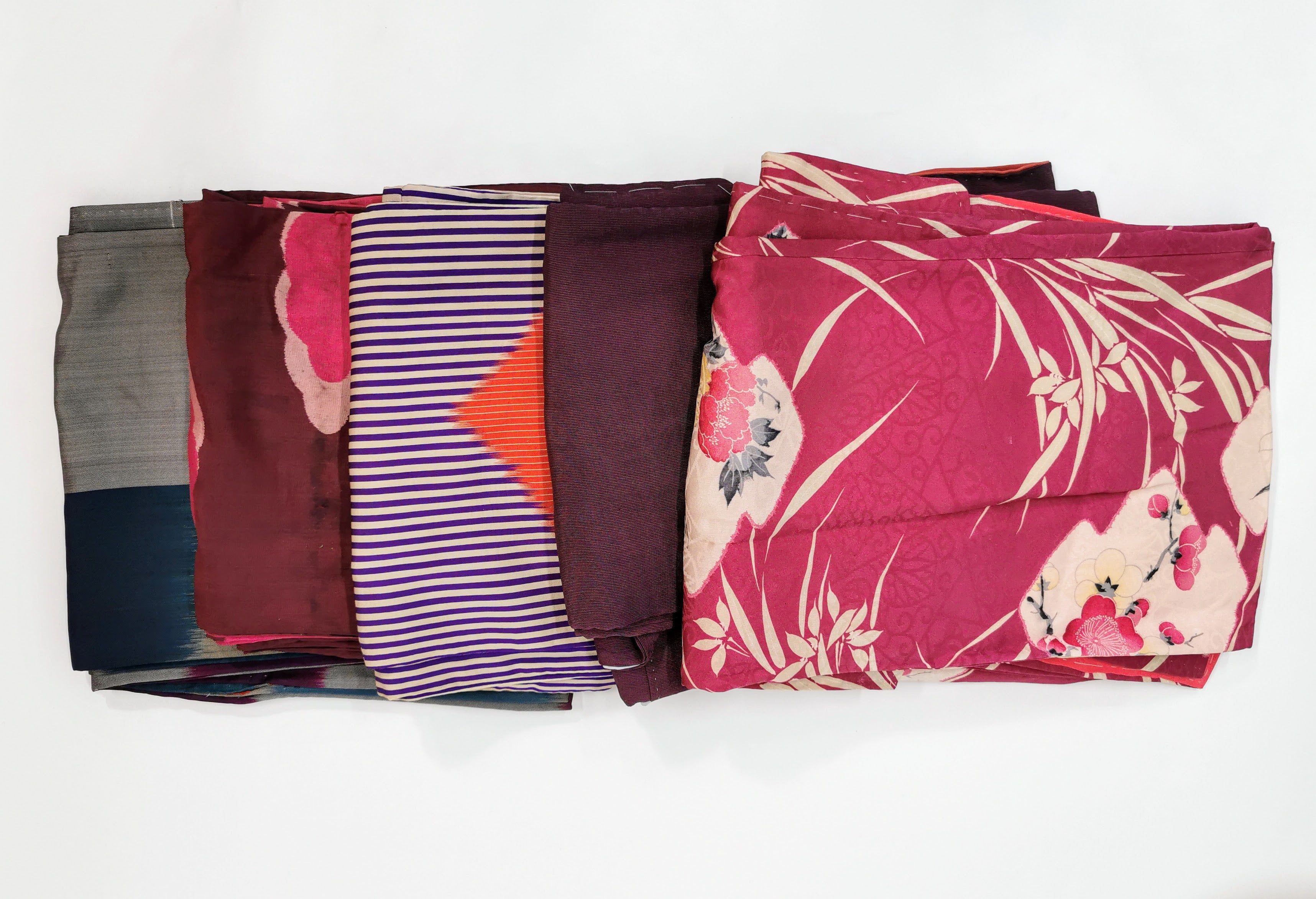 紫系/着物まとめ売り5点 リユース◆twkn372