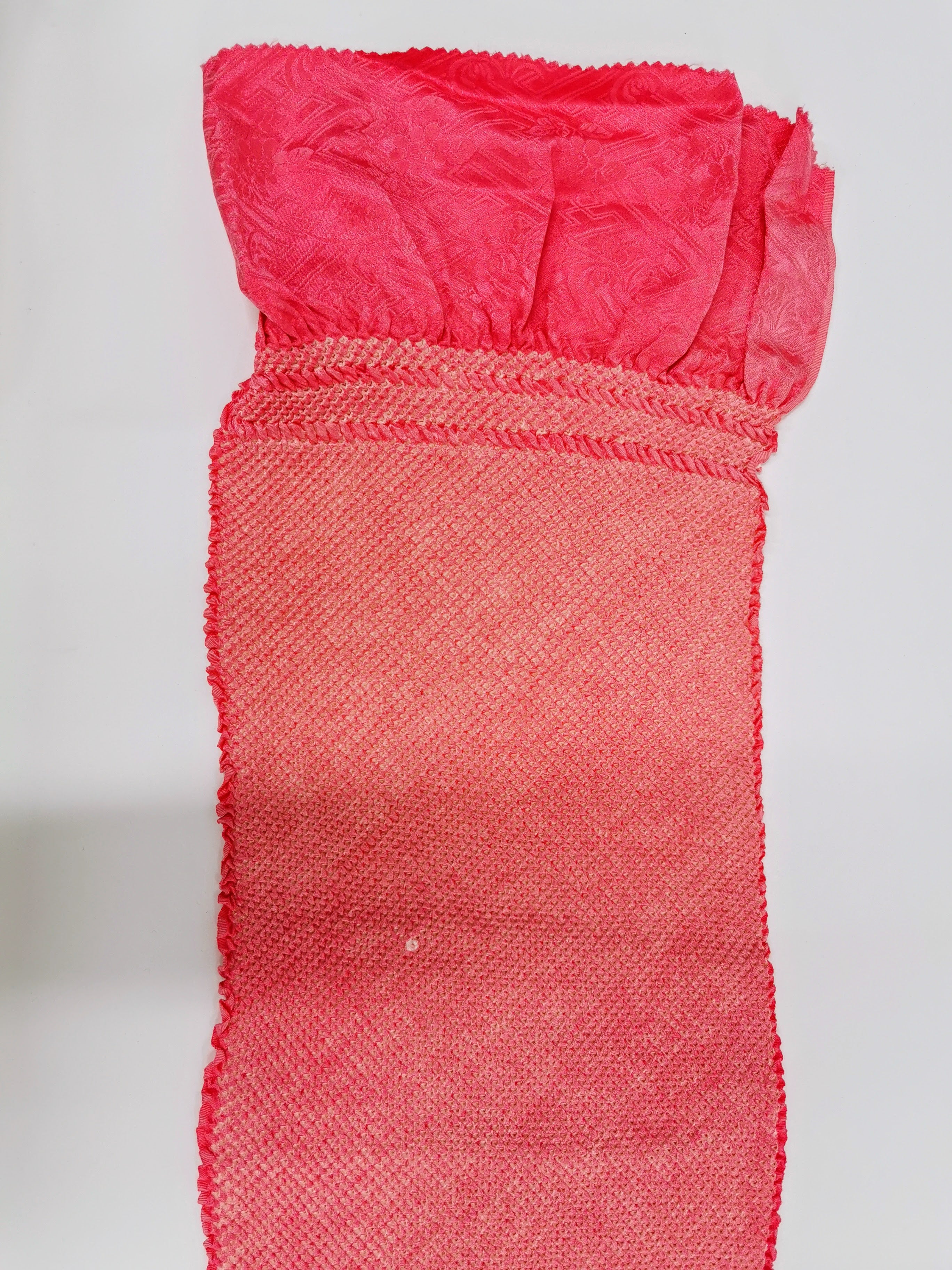 帯揚げ 総絞り着物小物 中古◆toa290