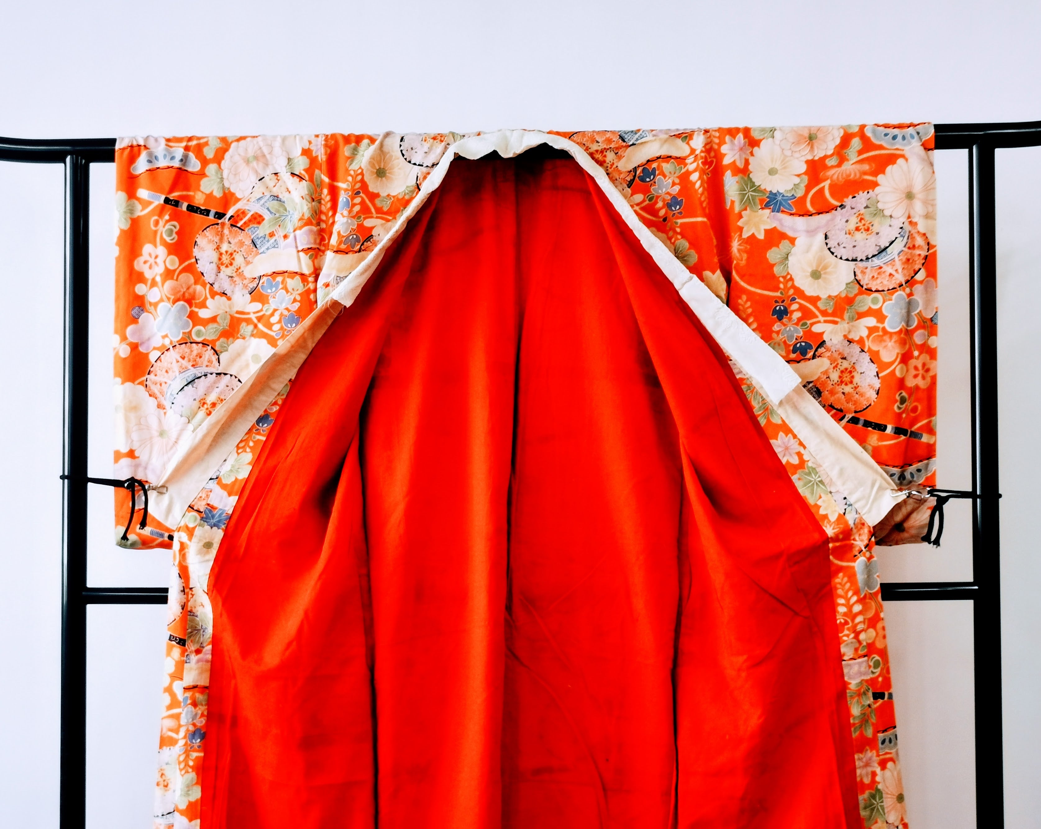 ♦KJ007 Abbigliamento femminile sotto la canottiera del kimono usata (Nagazyuban)