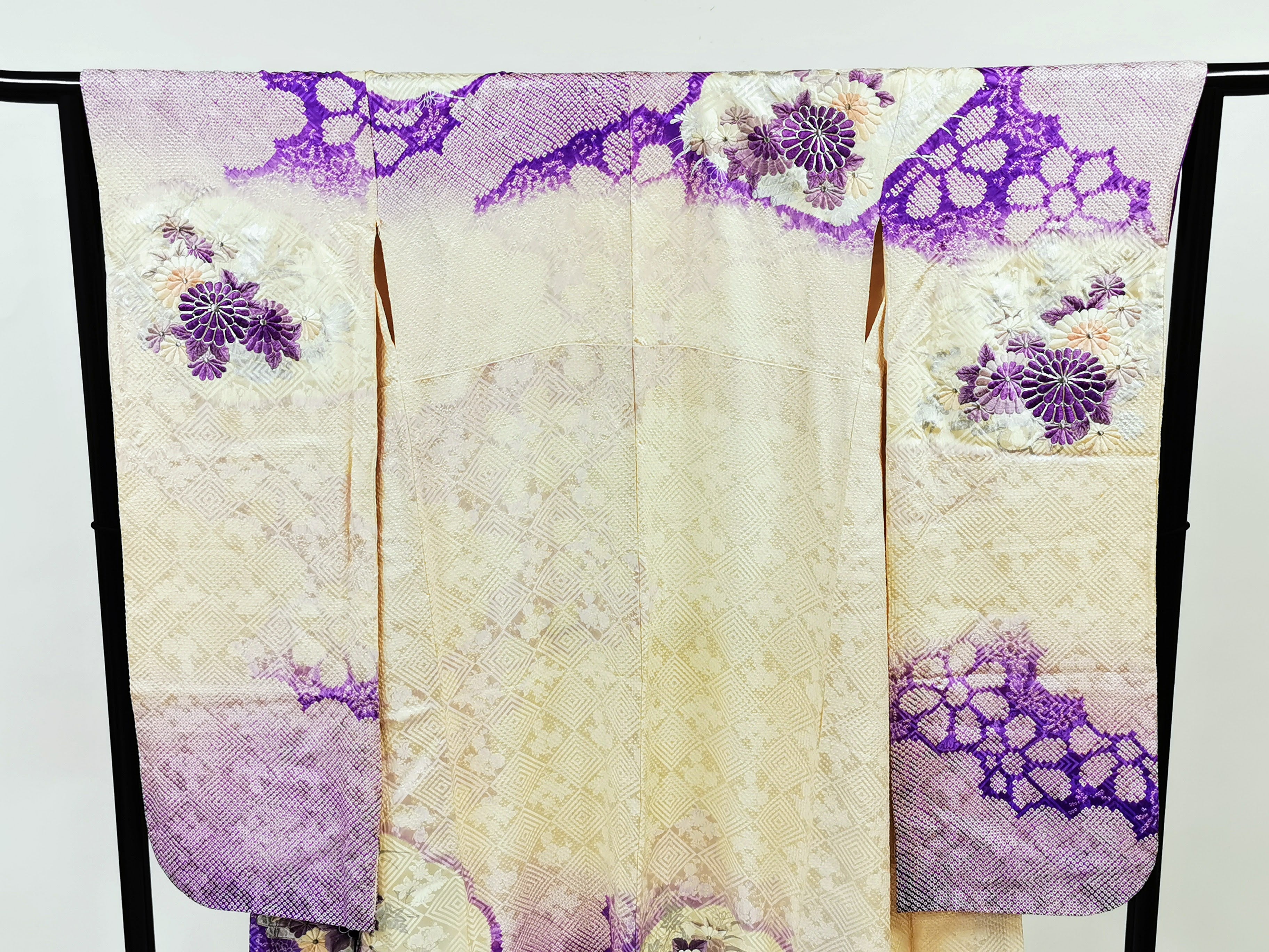 ♦KJ053 Women's Furisode used Japanese clothing