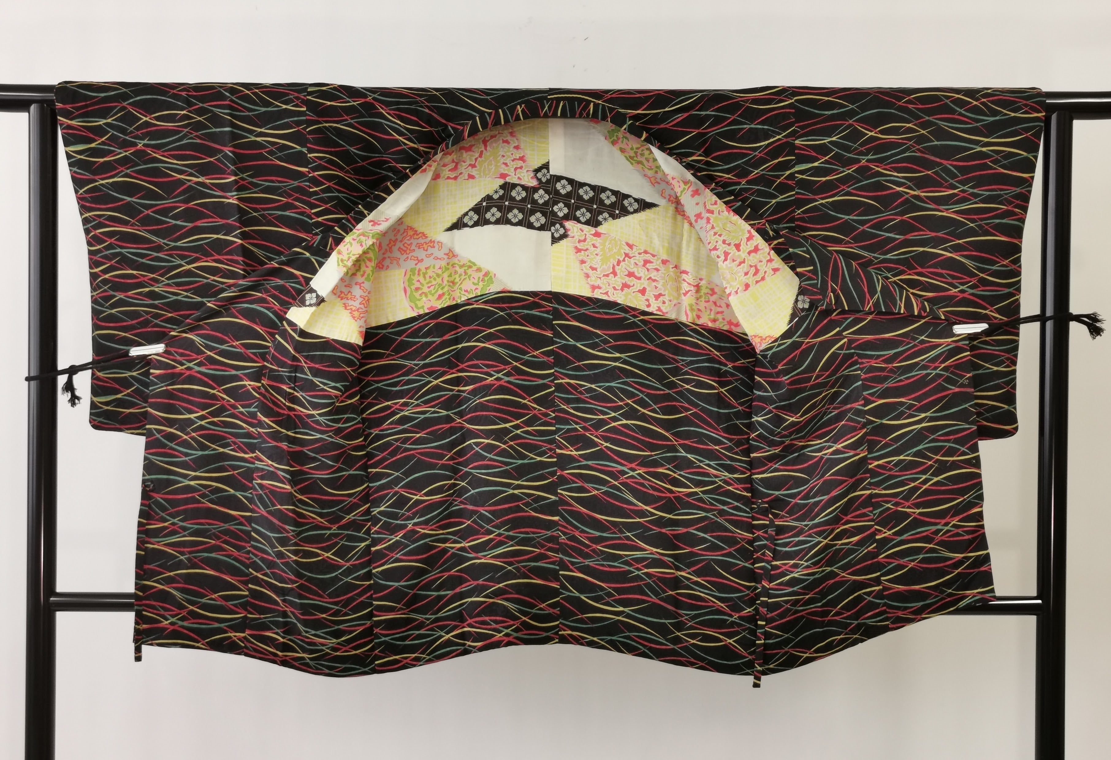 着物コート 羽織 かんたん着用 古着 和服◆twha145