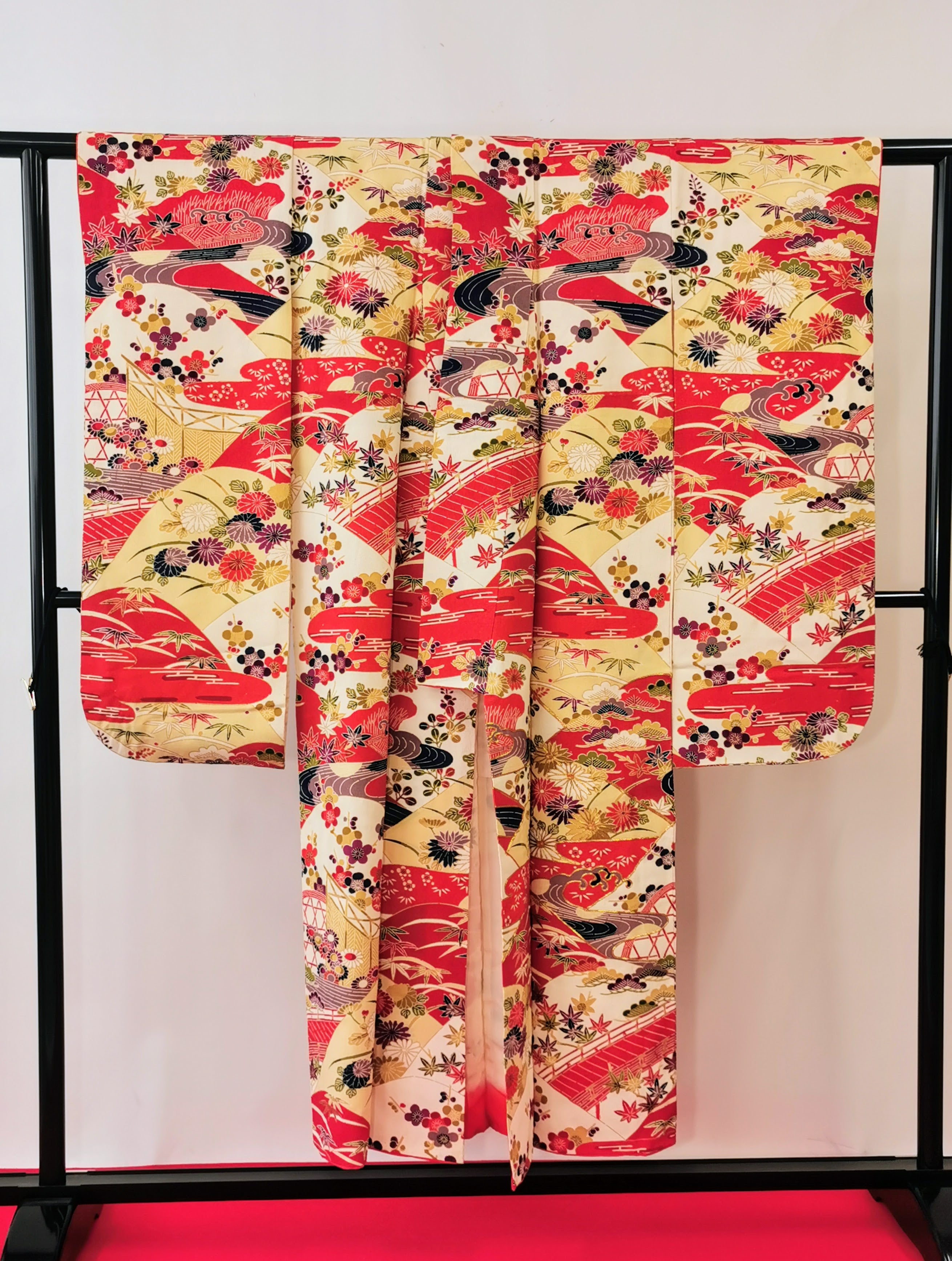 振袖 正絹 古着 結婚式 卒業式 成人式◆twf250