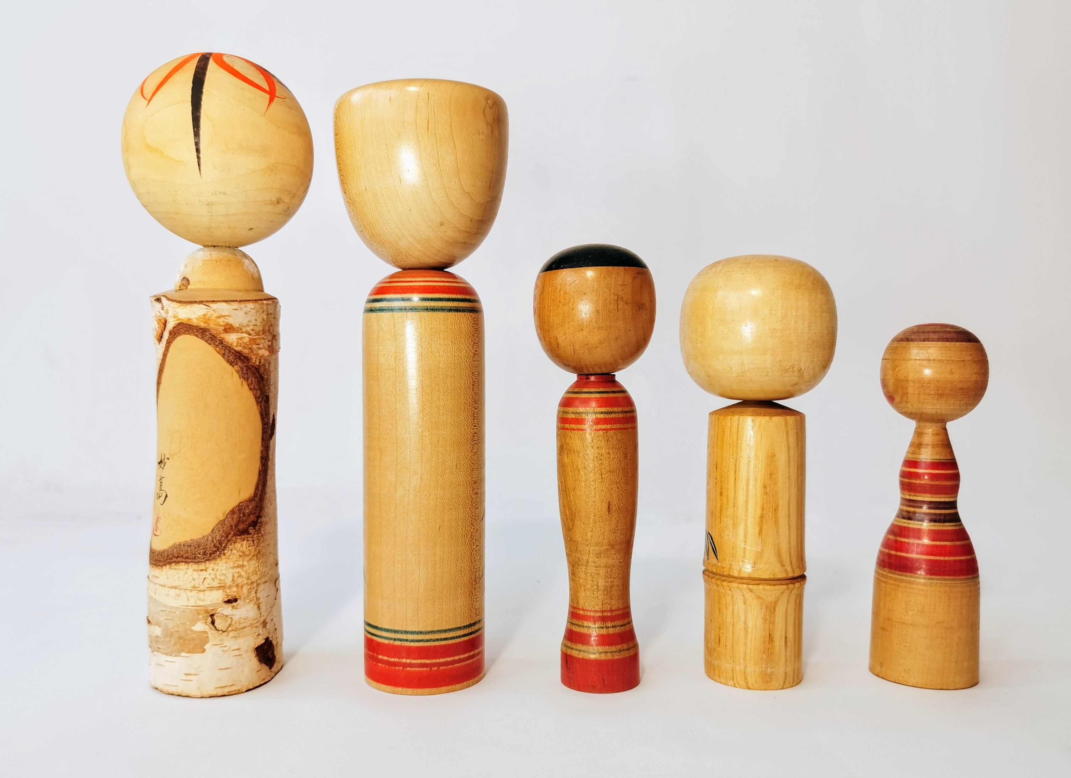 こけし まとめ売り 5体 セット doll 日本人形 民芸 伝統工芸 郷土玩具◆tkko158