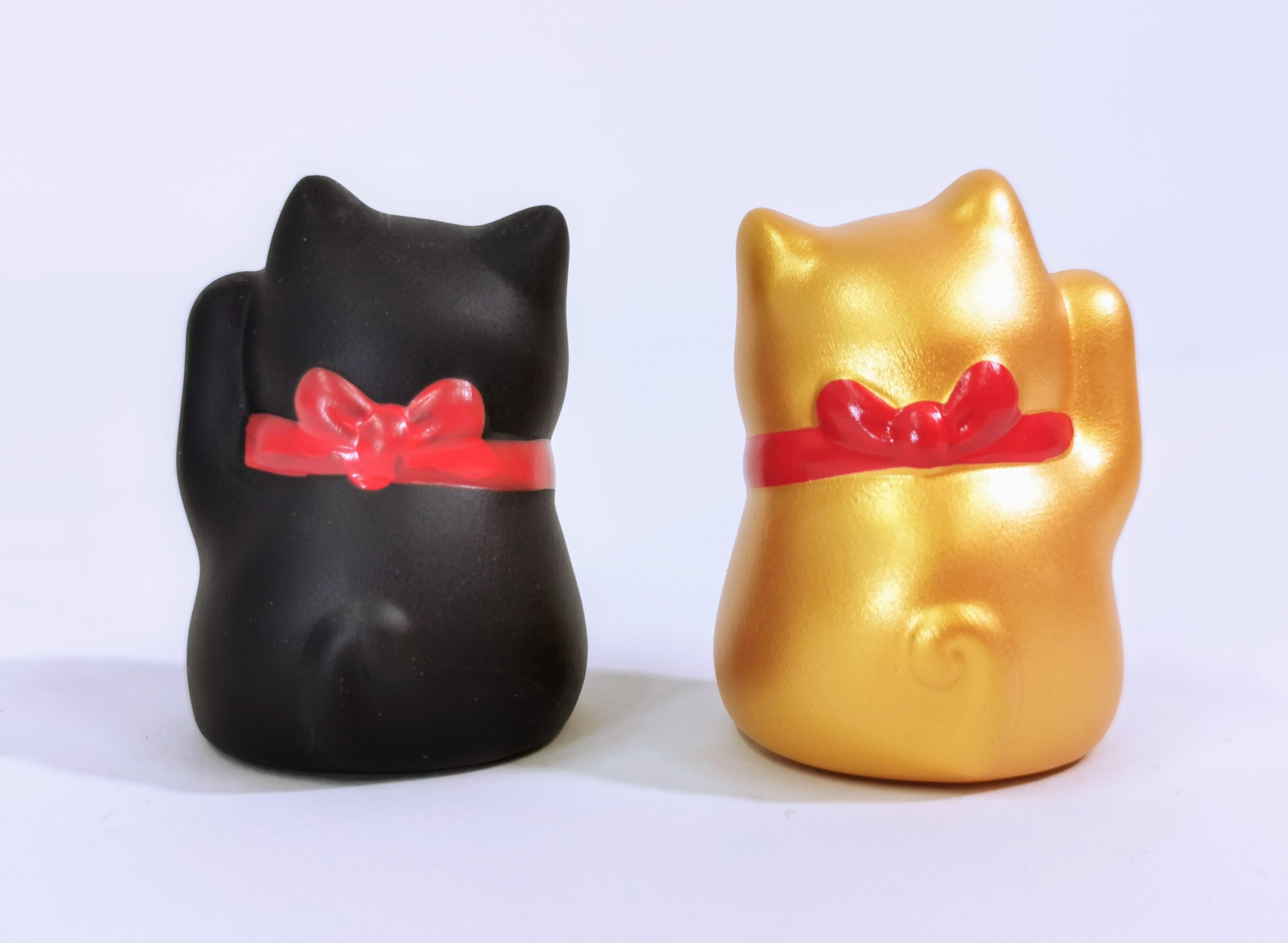 招き猫2個セット♪ ミニ 招福 縁起物 厄除け 置物◆tkm287