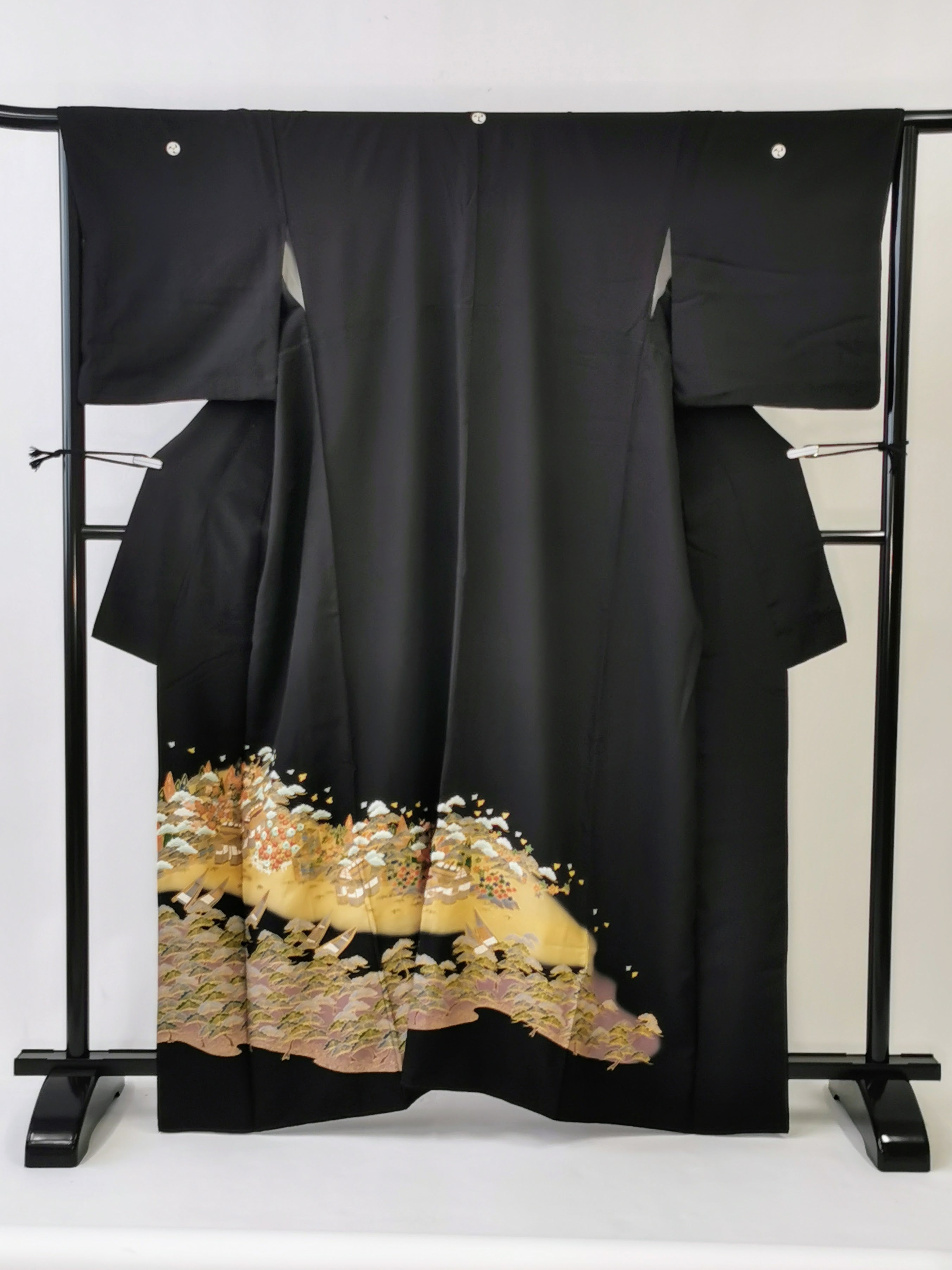 黒留袖 女性 礼装 フォーマル 古着 和服◆twkkt146