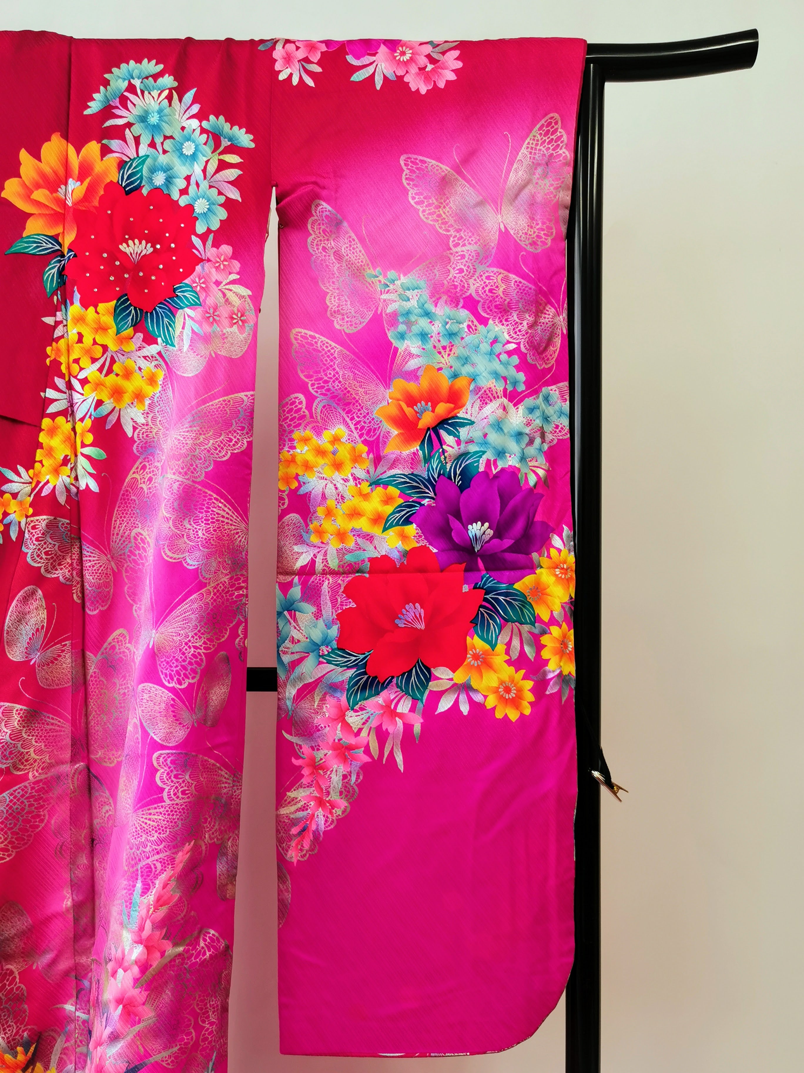 引き振袖 お引きずり 花嫁衣装 結婚式 豪華 金箔 刺繍 婚礼 ウエディング古着◆twff224