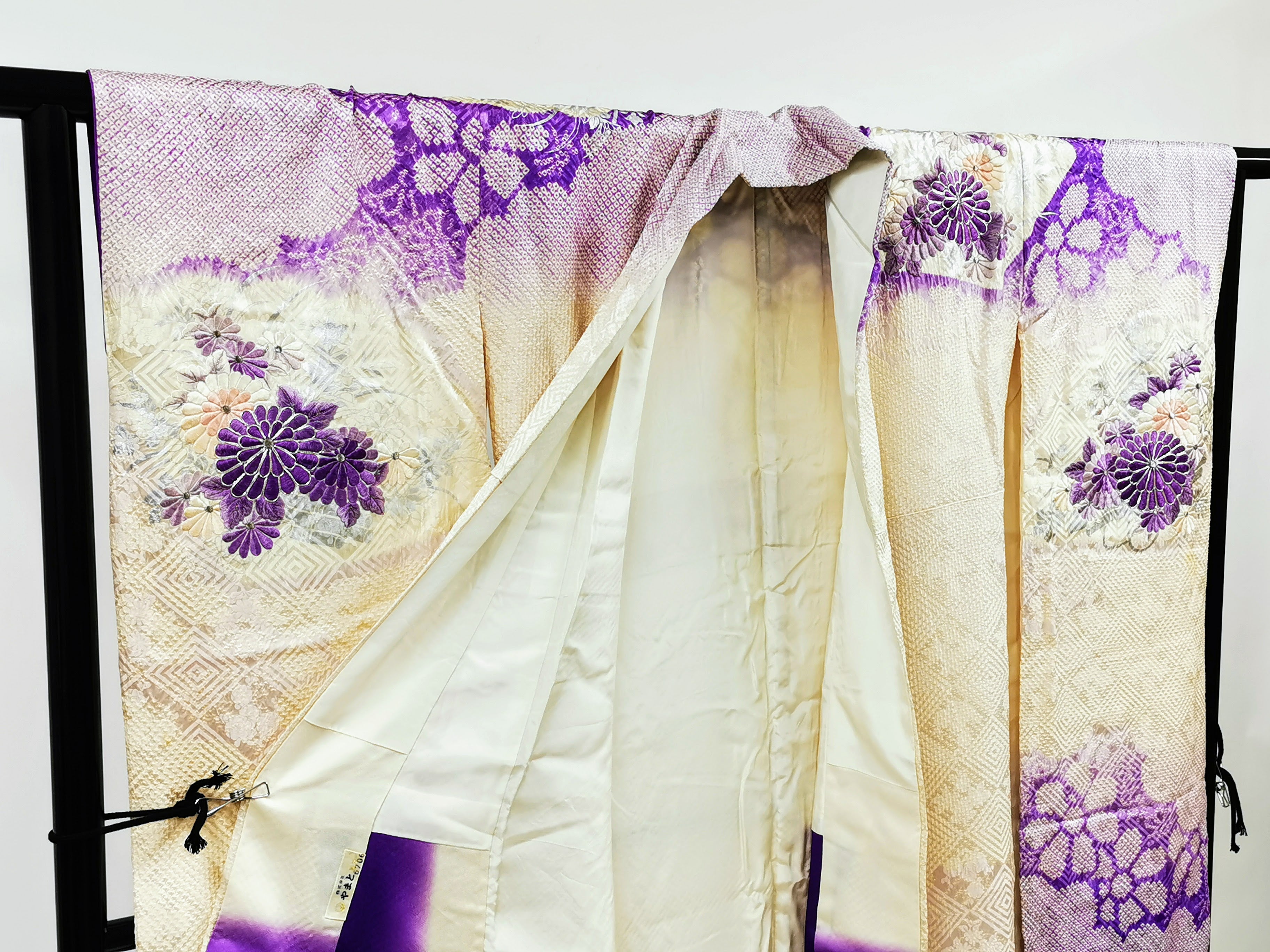 ♦KJ053 Women's Furisode used Japanese clothing