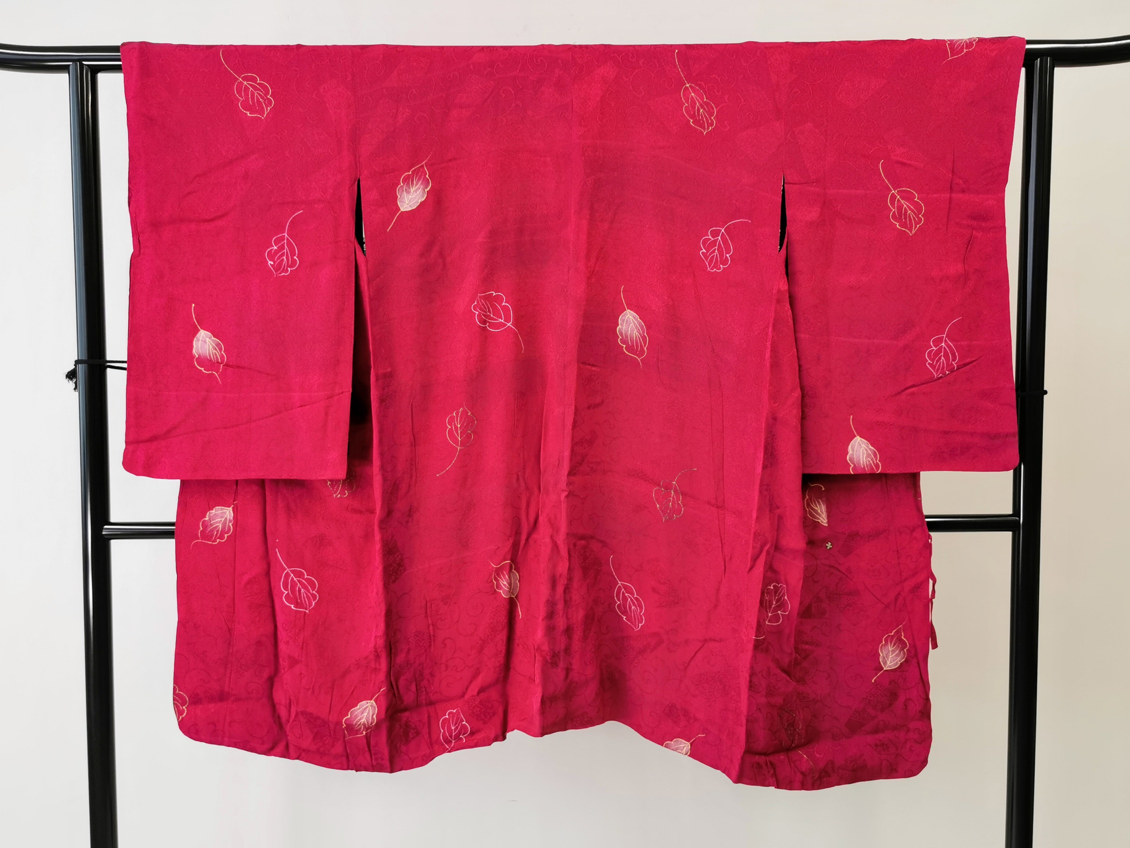 着物コート 羽織 かんたん着用 古着 和服◆twha125