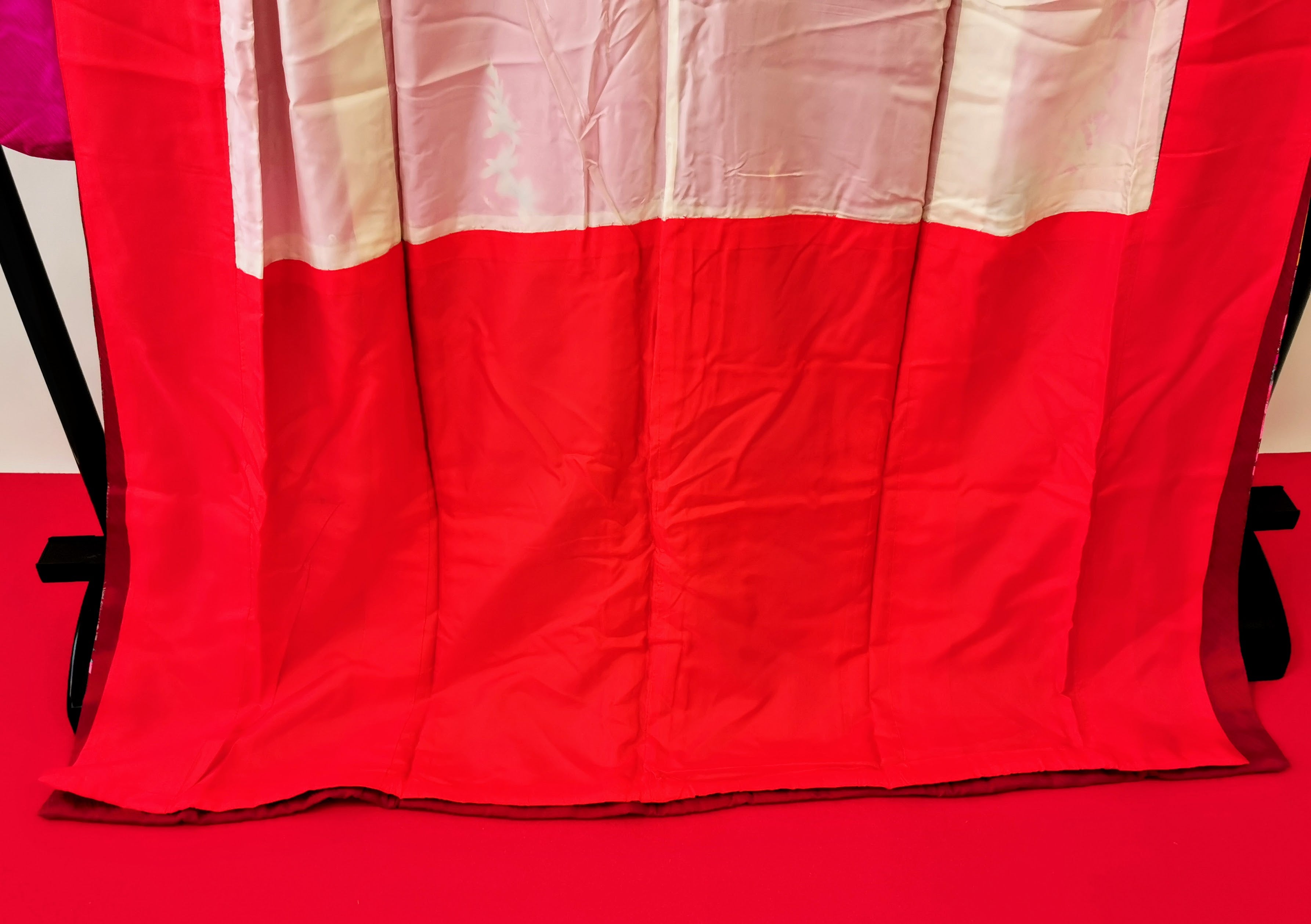 引き振袖 お引きずり 花嫁衣装 結婚式 豪華 金箔 刺繍 婚礼 ウエディング古着◆twff224