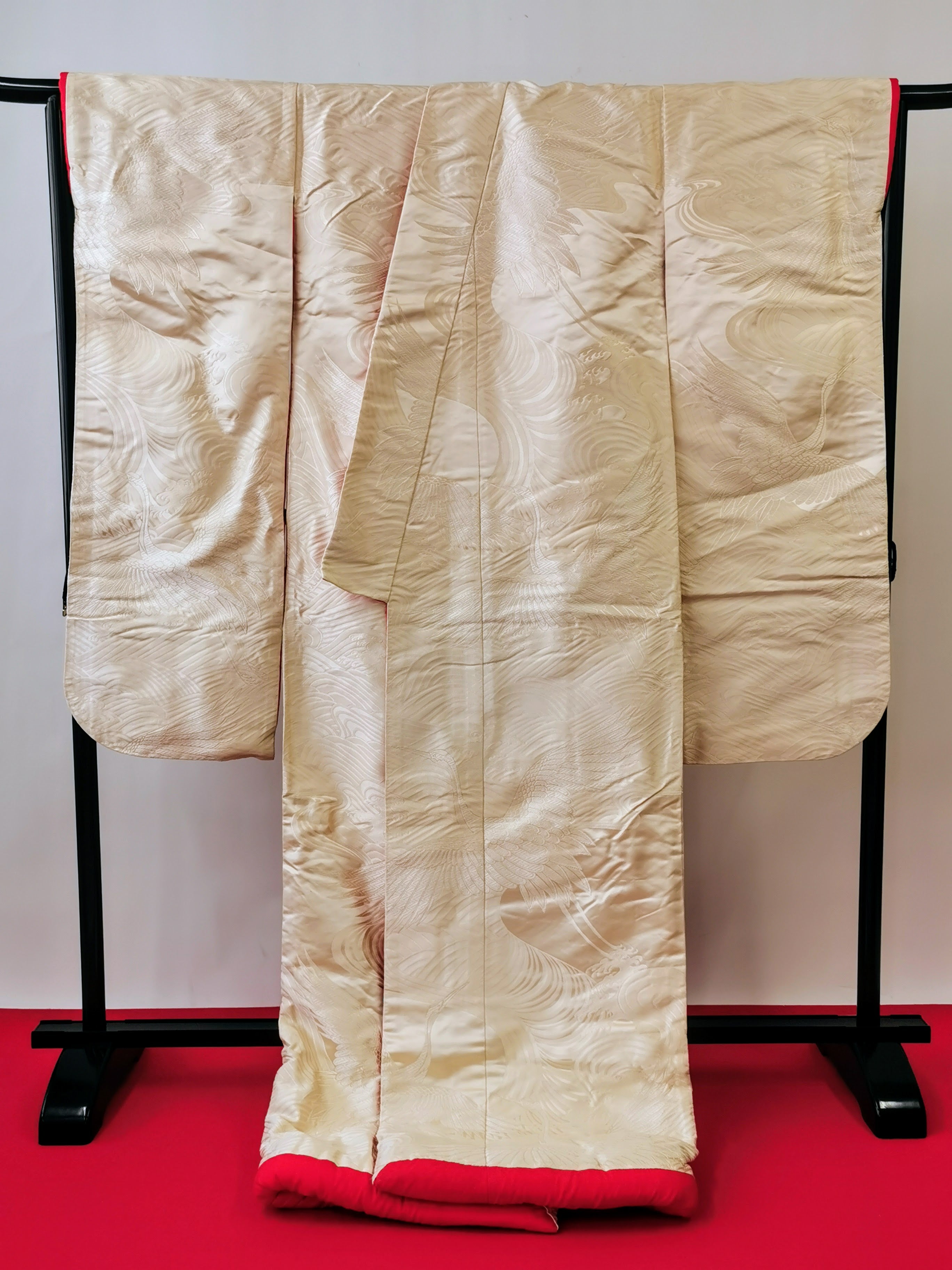 色打掛 花嫁衣装 豪華 逸品 刺繍 婚礼 結婚式 ウエディング 古着◆twu236