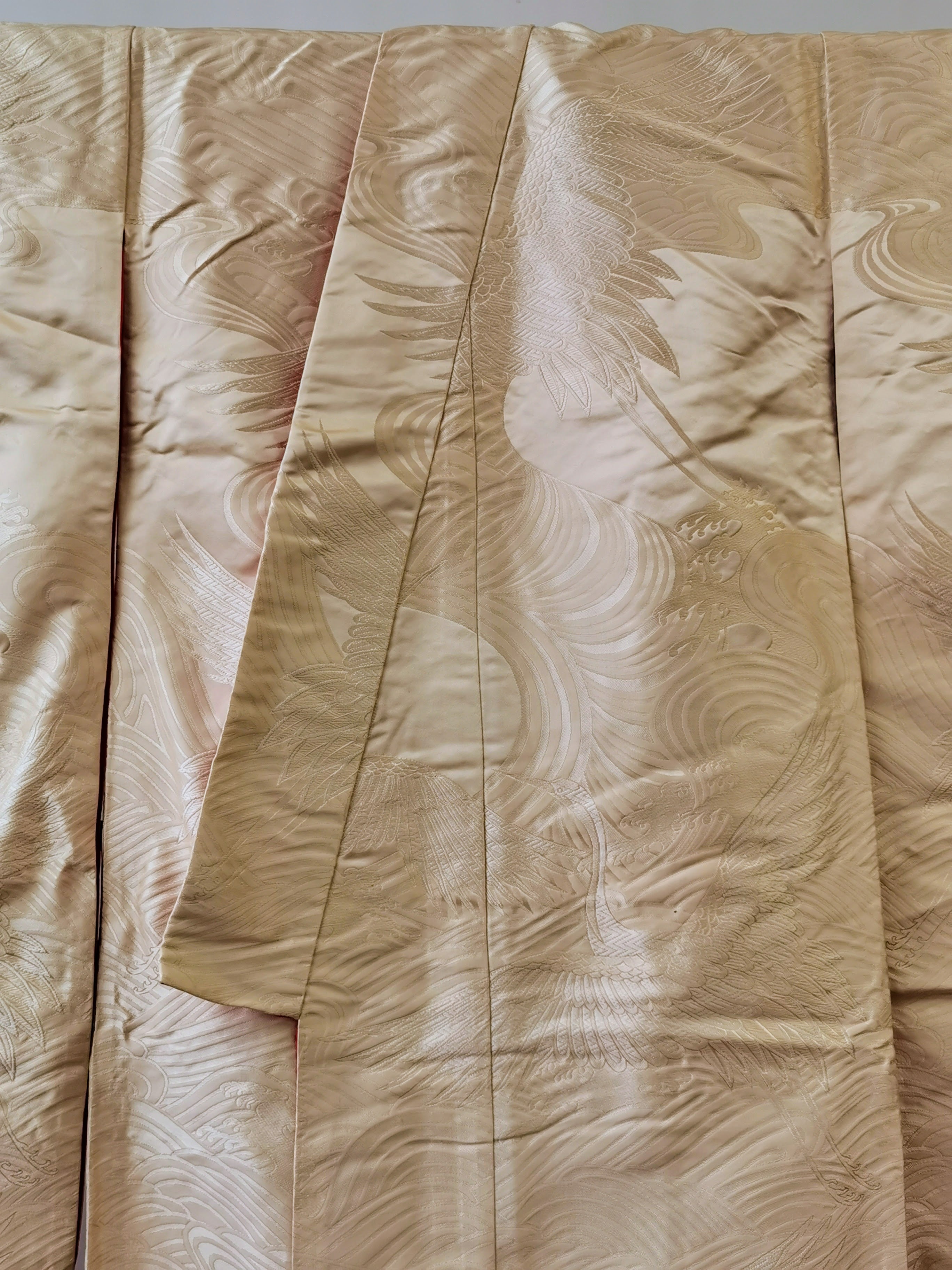 色打掛 花嫁衣装 豪華 逸品 刺繍 婚礼 結婚式 ウエディング 古着◆twu236