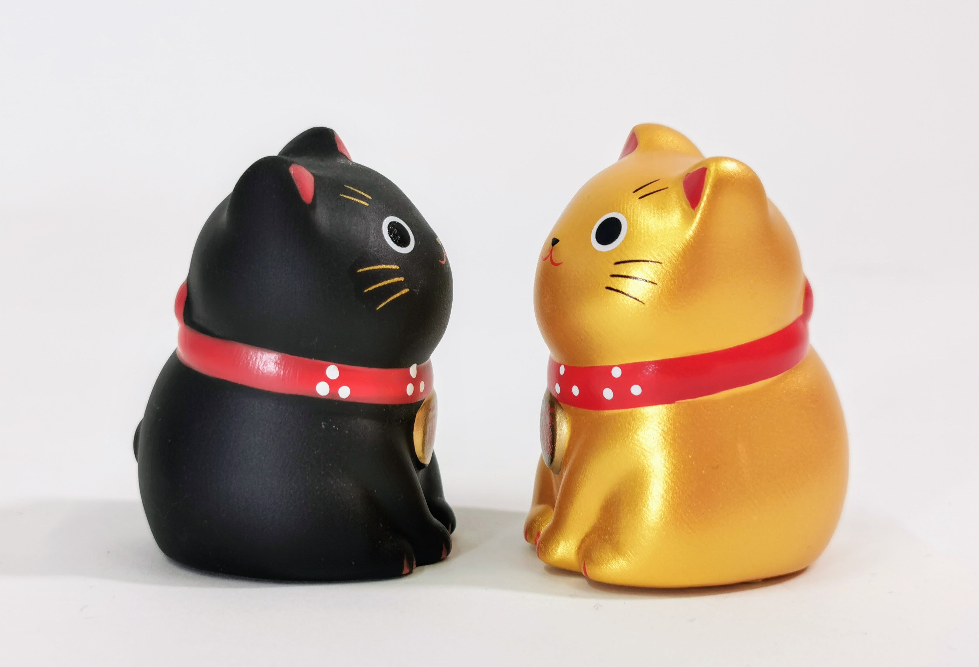 招き猫2個セット♪ ミニ 招福 縁起物 厄除け 置物◆tkm287