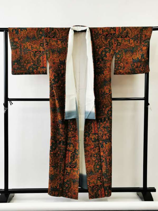 着物 kimono 小紋 古着 和服◇KJ019