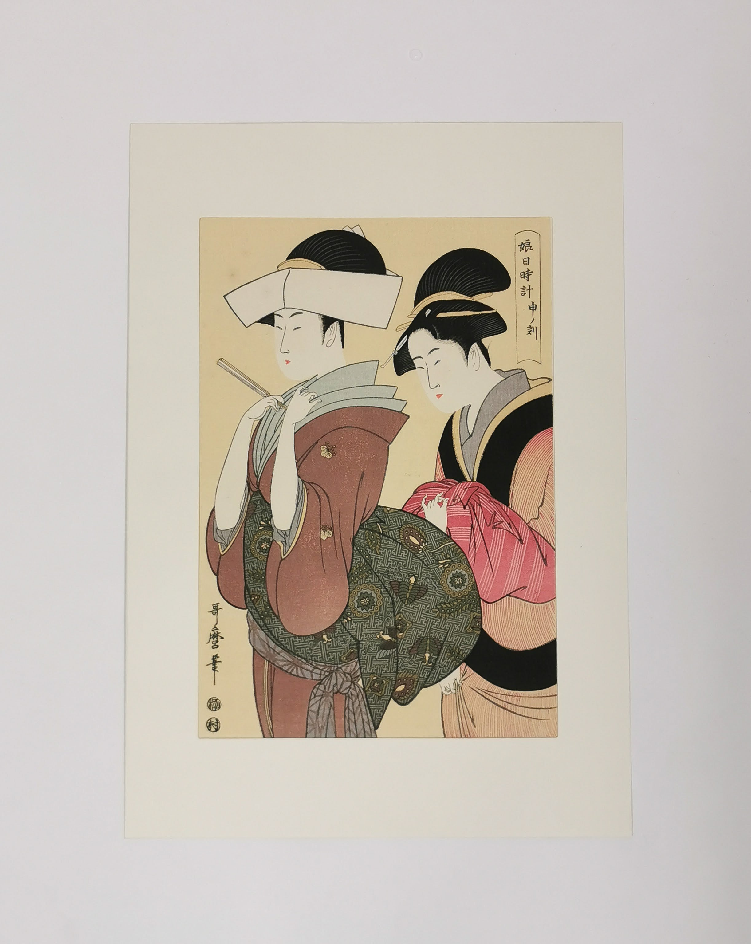 Two Elegant Women / 二人の婦人 – Ukiyo-e Bijin-ga Reproduction◆tku707