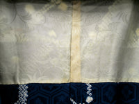 ◇KWH003 羽織 Haori 青 朝顔 古着 レトロ 和服