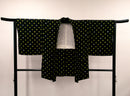 ◇KWH005 羽織 袷羽織 Haori 黒 古着 レトロ 和服