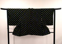 ◇KWH005 羽織 袷羽織 Haori 黒 古着 レトロ 和服