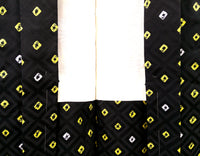 ◇KWH005 羽織 袷羽織 Haori 黒 古着 レトロ 和服