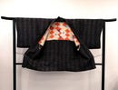 ◇KWH015 羽織 紐付き Haori 紫 古着 レトロ 和服