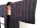 ◇KWH015 羽織 紐付き Haori 紫 古着 レトロ 和服