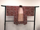 ◇KWH016 羽織 Haori 茶褐色 古着 レトロ 和服