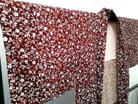 ◇KWH016 羽織 Haori 茶褐色 古着 レトロ 和服