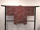 ◇KWH016 羽織 Haori 茶褐色 古着 レトロ 和服
