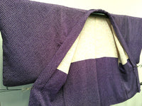 ◇KWH019 羽織 総絞り Haori 紫 古着 レトロ 和服