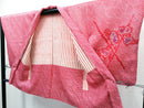 ◇KWH020 羽織 袷羽織 総絞り Haori 赤 古着 レトロ 和服