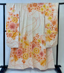 ♦KJ049 Women's Furisode used Japanese clothes