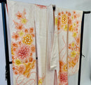 ♦KJ049 Women's Furisode used Japanese clothes