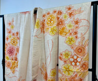 ♦KJ049 Women's Furisode used Japanese clothes