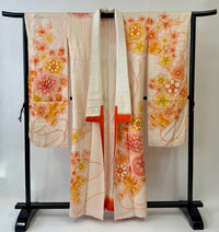 ♦KJ049 Women's Furisode used Japanese clothes