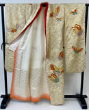 ♦KJ051 Women's Furisode used Japanese clothes