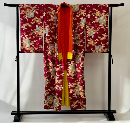 ♦KJ031 Women's  kimono used Japanese clothes