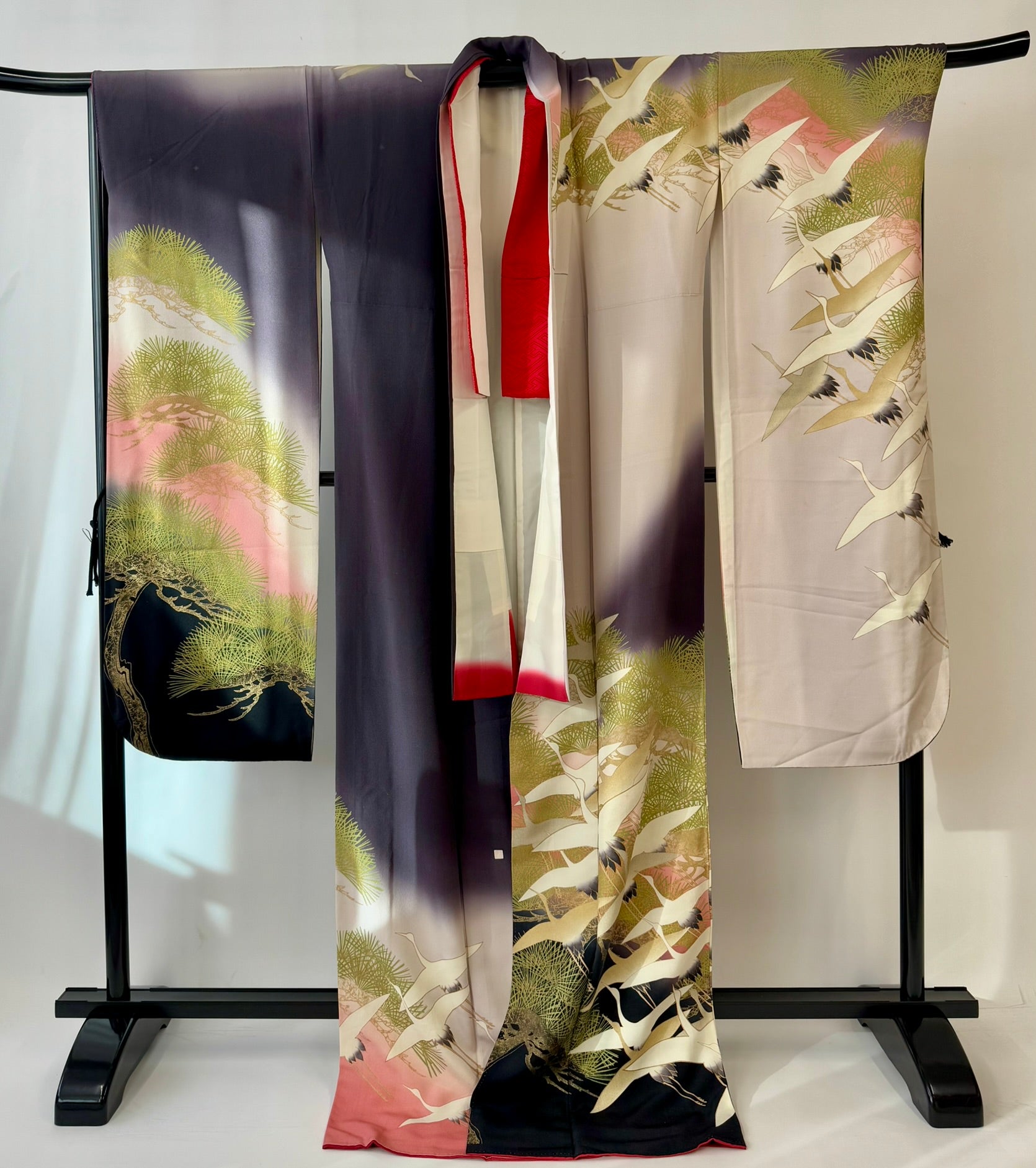 ♦KJ050 Women's Furisode used Japanese clothes