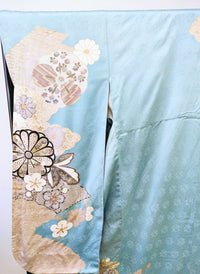 ◆KWF009 引き振袖 金銀箔 花嫁衣装 結婚式 豪華  刺繍 婚礼 ウエディング 古着